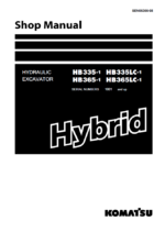 Komatsu HB335-1, HB335LC-1, HB365-1 Crawler Excavator Shop Manual (SEN06366-08) (SN 1001-UP)
