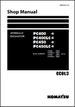 Komatsu PC450LC-8 Crawler Excavator Shop Manual (SEN02223-26) (SN 70001-UP)