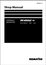 Komatsu PC490LC-10 Crawler Excavator Shop Manual (SEN05622-16) (SN 80001-UP)