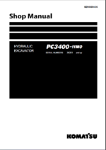 Komatsu PC3400-11M0 Mining Excavator Shop Manual (SEN06694-06) (SN 36301-UP)Komatsu PC3400-11M0 Mining Excavator Shop Manual (SEN06694-06) (SN 36301-UP)
