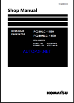Komatsu PC240LC-11E0, PC240NLC-11E0 Crawler Excavator Shop Manual (UENBM00860)