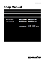 Komatsu PC300-8M2, PC350-8M2, PC350LC-8M2 Crawler Excavator Shop Manual (SEN06931-C5) (SN C91744-UP)