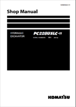 Komatsu PC228USLC-11 Crawler Excavator Shop Manual (SEN06643-19) (SN 5001-UP)