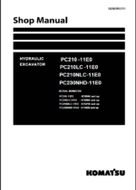 Komatsu PC230NHD-11E0 Crawler Excavator Shop Manual (UENBM00791)
