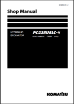 Komatsu PC238USLC-11 Crawler Excavator Shop Manual (SEN06635-CJ) (SN C50001-UP)