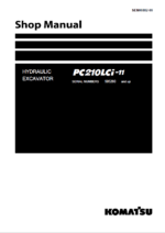 Komatsu PC210LCi-11 Crawler Excavator Shop Manual (SEN06882-09) (SN 505280-UP)