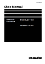 Komatsu PC210LCI-11E0 Crawler Excavator Shop Manual (UENBM00880) (SN K77001-UP)