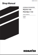 Komatsu PC210-11M2, PC210LC-11M2 Crawler Excavator Shop Manual (SEN07029-00) (SN 630001-UP)