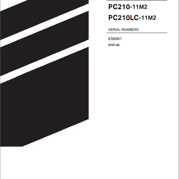 Komatsu PC210F-10M0 Crawler Excavator Shop Manual (KEBM670114) (SN B40001-UP)