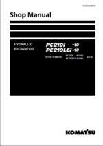 Komatsu PC210I-10, PC210LCI-10 Crawler Excavator Shop Manual (SEN06499-11) (SN 451080-UP)