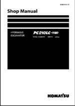 Komatsu PC210LC-11E0 Crawler Excavator Shop Manual (SEN06965-05) (SN 508570-UP)