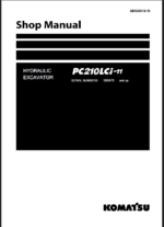 Komatsu PC210LCI-11 Crawler Excavator Shop Manual (SEN06616-19) (SN 500470-UP)
