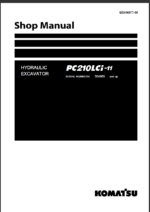 Komatsu PC210LCi-11 Crawler Excavator Shop Manual (SEN06877-09) (SN 504809-UP)