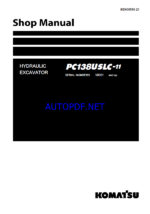 Komatsu PC138USLC-11 Crawler Excavator Shop Manual (SEN06589-21) (SN 50001-UP)