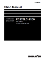 Komatsu PC170LC-11E0 Crawler Excavator Shop Manual (UENBM00684) (SN K77001-UP)