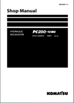 Komatsu PC200-10M0 Crawler Excavator Shop Manual (SEN06867-12) (SN 700001-UP)