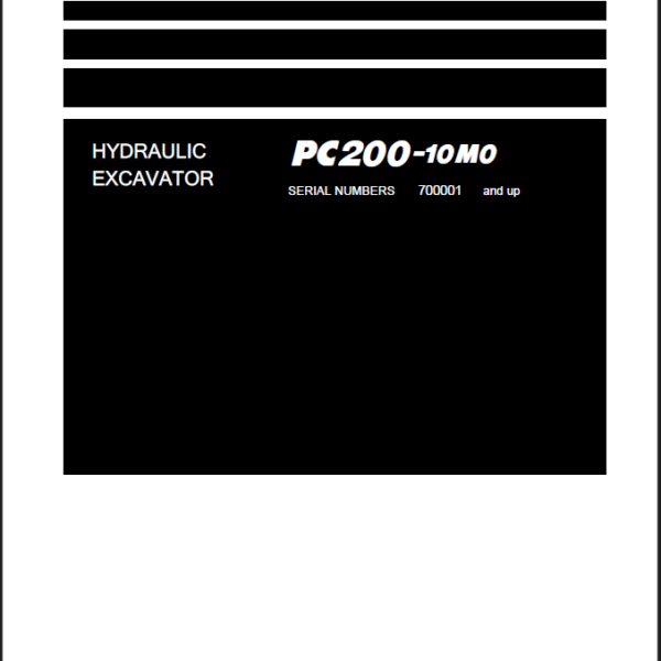 Komatsu PC200-10M0 Crawler Excavator Shop Manual (SEN06867-12) (SN 700001-UP)