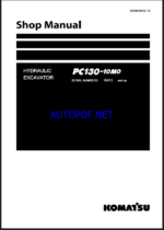 Komatsu PC130-10M0 Crawler Excavator Shop Manual (SEN06852-12) (SN 70413-UP)