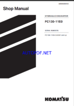 Komatsu PC130-11E0 Crawler Excavator Shop Manual (UENBM00900) (SN C40001-UP)
