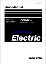 Komatsu PC138E-11 Crawler Excavator Shop Manual (SEN06979-05) (SN 1-UP)