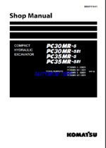 Komatsu PC35MR-5E1 Crawler Excavator Shop Manual (SEN07018-01)