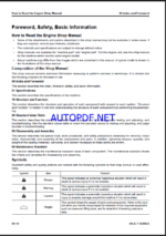 Komatsu 95E-7 Series, SAA4D95LE-7 Engine Shop Manual (SEN06590-10)
