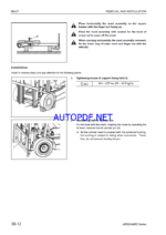 Komatsu FB10-12, FB10F-12, FB10M-12 Electric Forklift Shop Manual (BBA12E1-14)
