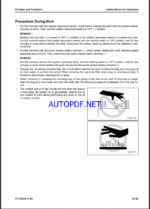 Komatsu PC138US-11E0 Crawler Excavator Shop Manual (SEN06905-09) (SN 59832-UP)