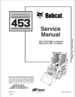 Bobcat 453 Loader Service Manual (6900363) (SN 515011001-515099999)