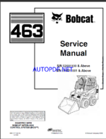 Bobcat 463 Loader Service Manual (6901177) (SN 520011001-520099999)