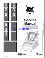 Bobcat 530 Loader Service Manual (6556407) (SN 499411000-499499999)