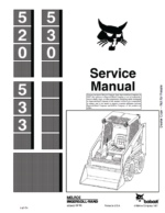 Bobcat 533 Loader Service Manual (6556407) (SN 990M11001-990M99999)