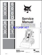 Bobcat 611 Loader Service Manual (6556277) (NO SN)