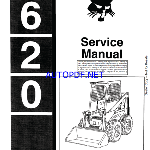 Bobcat 620 Loader Service Manual (6549846) (NO SN)