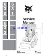 Bobcat 630 Loader Service Manual (6556454) (SN 499511001-499599999)