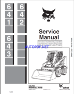 Bobcat 641 Loader Service Manual (6566135) (SN 501311001-501399999)