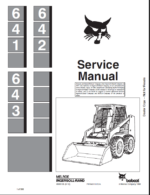 Bobcat 643 Loader Service Manual (6566135) (SN 501513001-501599999)