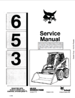 Bobcat 645 Loader Service Manual (6724493) (SN 509111001-509199999)