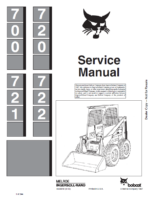 Bobcat 720 Loader Service Manual (6556619) (SN 495712001-495799999)