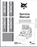 Bobcat 720 Loader Service Manual (6556619) (SN 496512001-496599999)