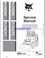 Bobcat 722 Loader Service Manual (6556619) (SN 498211001-498299999)