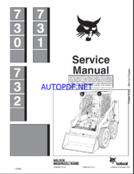 Bobcat 731 Loader Service Manual (6556583) (SN 500611001-500699999)