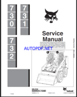 Bobcat 732 Loader Service Manual (6556583) (SN 500011000-500099999)