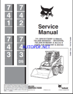 Bobcat 743 Loader Service Manual (6566109) (SN 502511001-502599999)