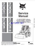 Bobcat 743 Loader Service Manual (6566109) (SN 509311001-509317999)