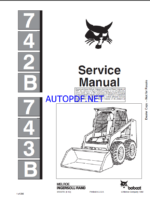 Bobcat 743 Loader Service Manual (6720772) (SN 509318001-509399999)