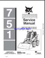 Bobcat 751 Loader Service Manual (6724925) (SN 514911001-514999999)