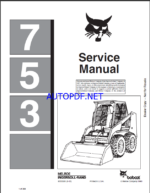 Bobcat 753 Loader Service Manual (6720326) (SN 511350001-511399999)