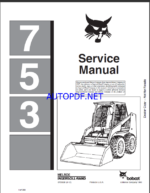 Bobcat 753 Loader Service Manual (6720326) (SN 512211001-512211999)
