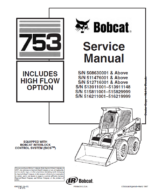 Bobcat 753 Loader Service Manual (6900090) (SN 512716001-512799999)